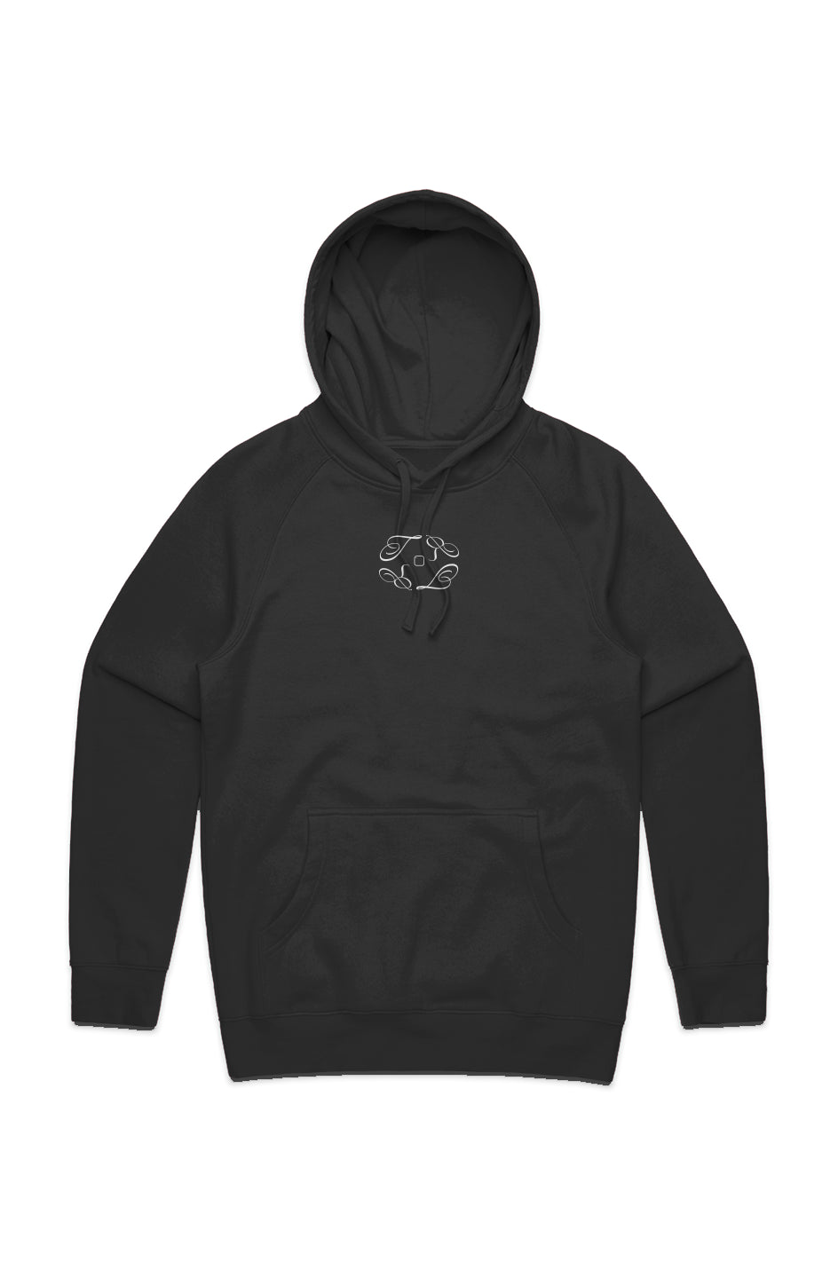 Tr Script Hoodie - Black & White