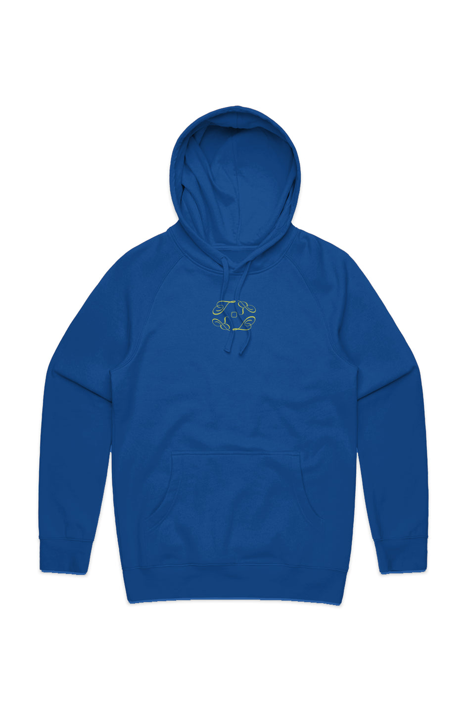 TR Script Hoodie - Blue & Gold